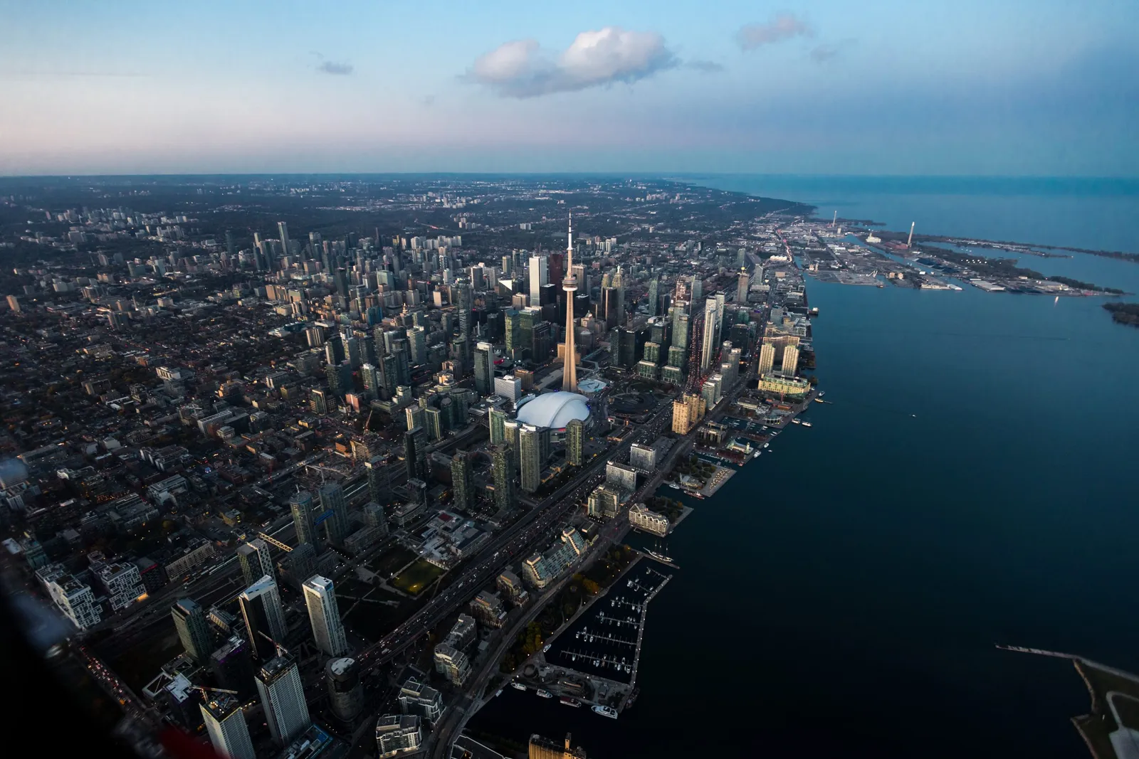 Aerial view of Toronto